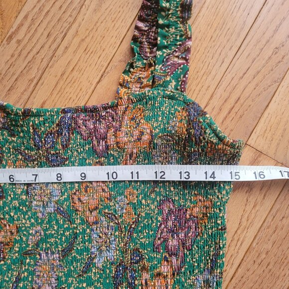 Dex/Black Tape Strappy Smocked Cropped Wide-Leg Jumpsuit - Picture 8 of 13